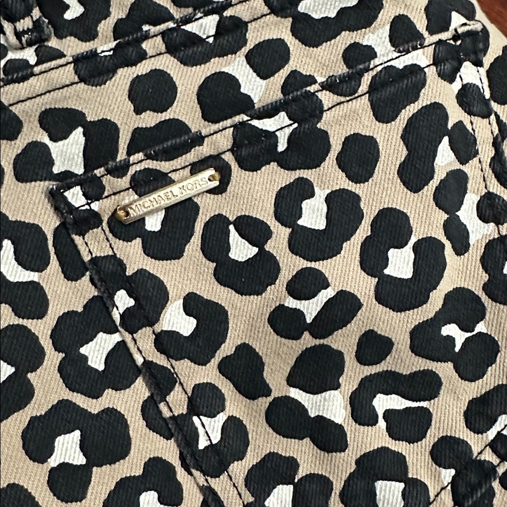 Michael Kors Leopard Print Ankle Jeans - Picture 4 of 6